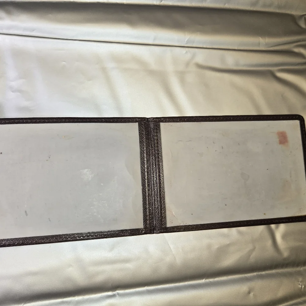 Louis Vuitton Leather ID Holder (Dark Brown)